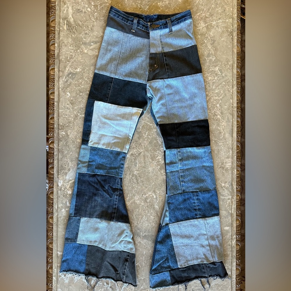 1of1 Denim Patchwork Bell Bottoms